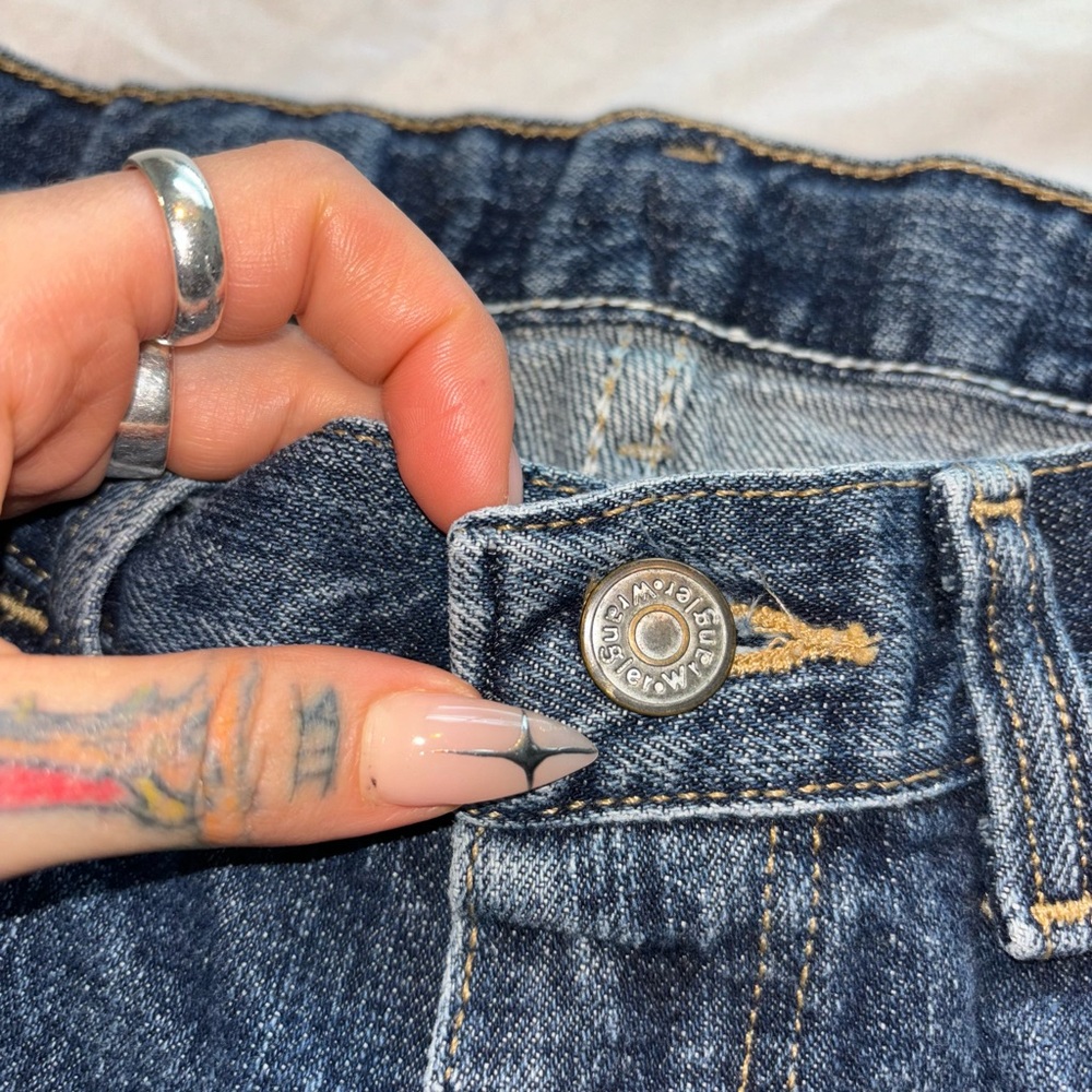 VINTAGE Wrangler denim REAL DENIM with inner elastic adjustable straps for waist
